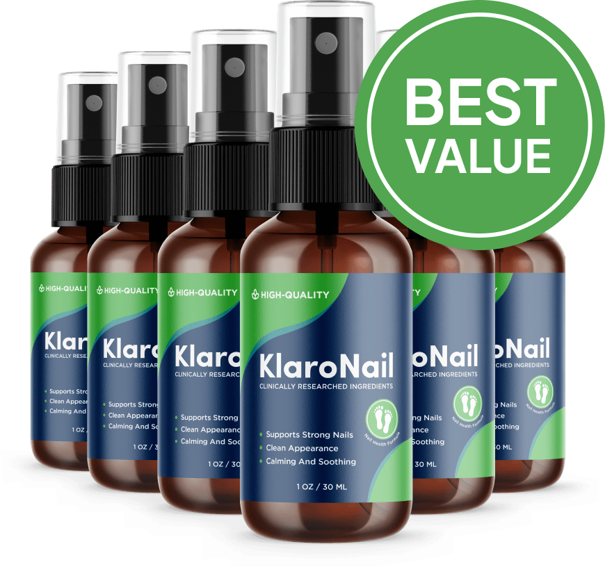 KlaroNail best value bundle — 6 spray bottles (3+3)